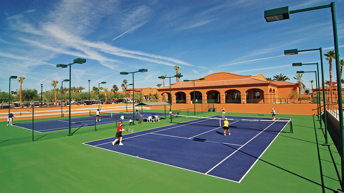 Tennis Courts at PebbleCreek, Resort Style Living for Active Adults in Phoenix