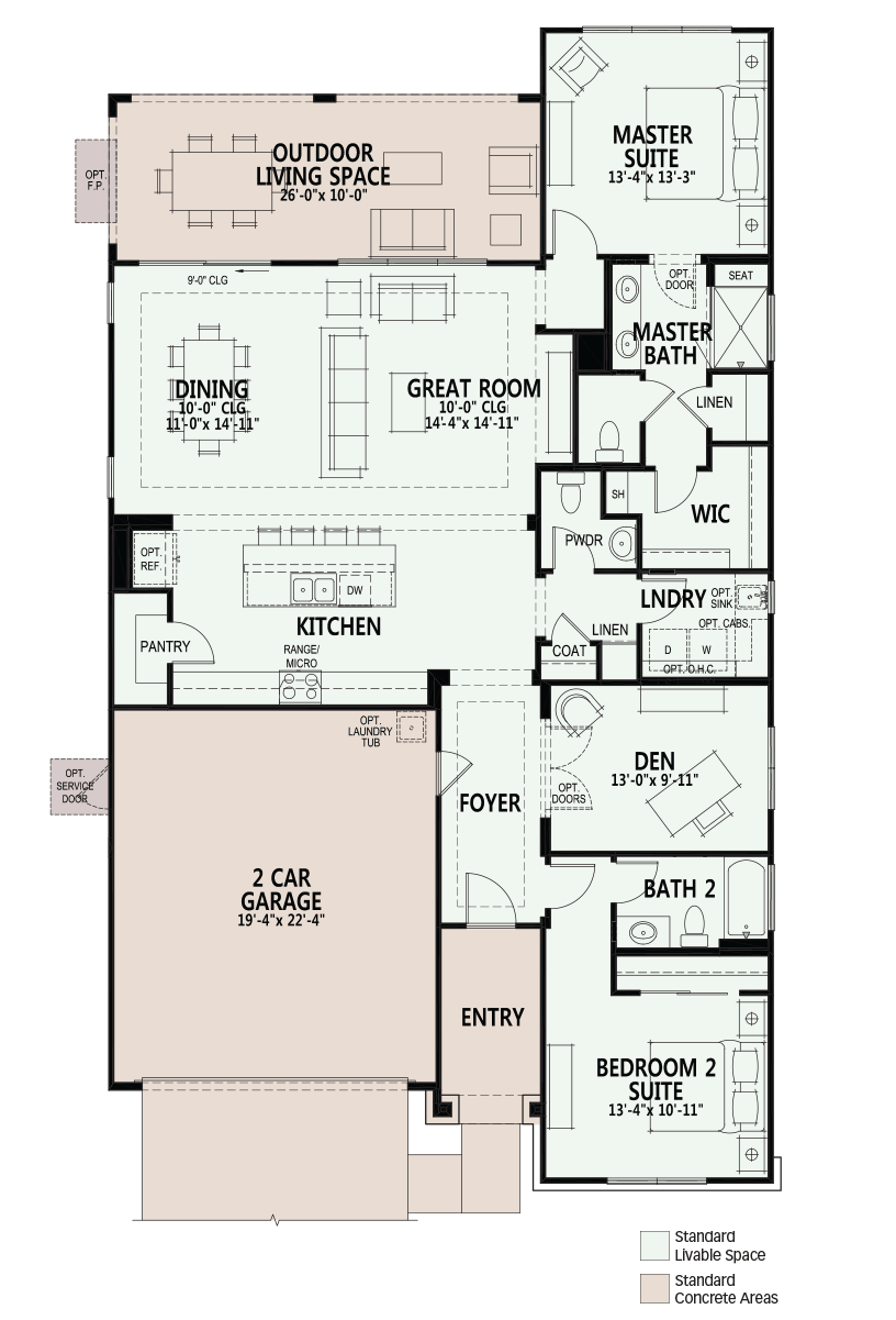 The Signature Property Map & Floor Plans - Las Vegas