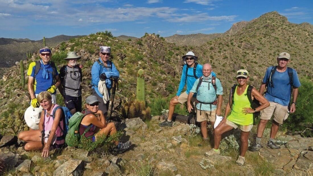 Active retirement lifestyle at PebbleCreek includes clubs such as the PebbleCreek Hiking Club