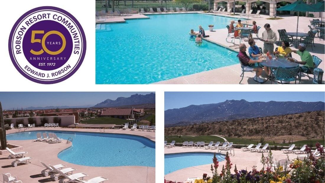 Celebrating 50 years of retirement communities in Arizona & Texas - Stunning Pools