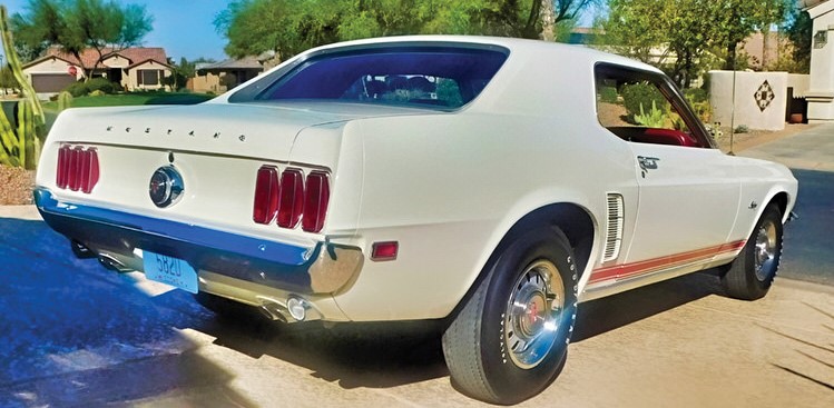 View of Henry and Jean Isaksen's 1969 Mustang GT Coupe