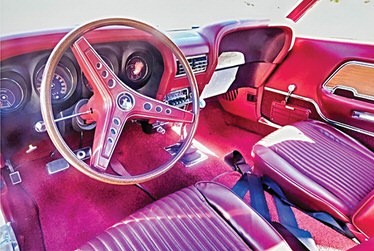 Interior of Robson Ranch Arizona's 1969 Mustang, owned by Henry and Jean Isaksen