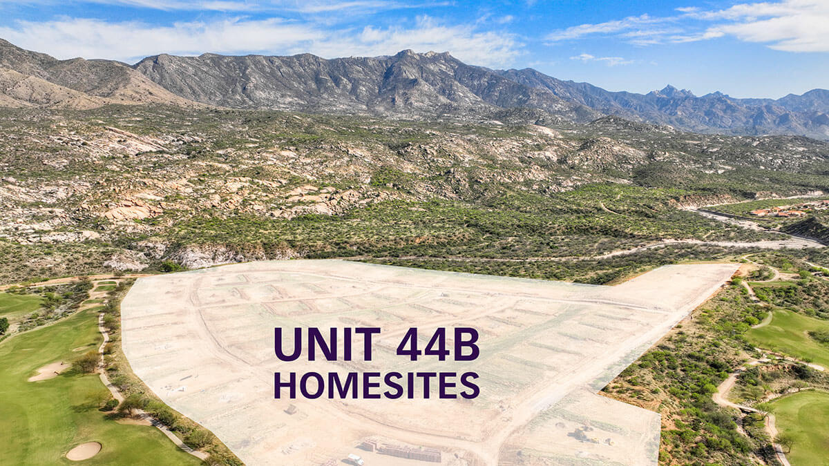 New Home sites in Unit 44B at the Preserve at SaddleBrooke, Luxury 55+ Living in Arizona
